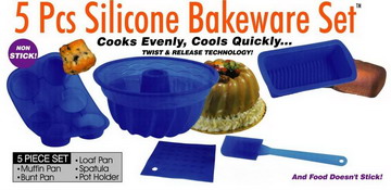 5pcs Silicone Bakeware Set